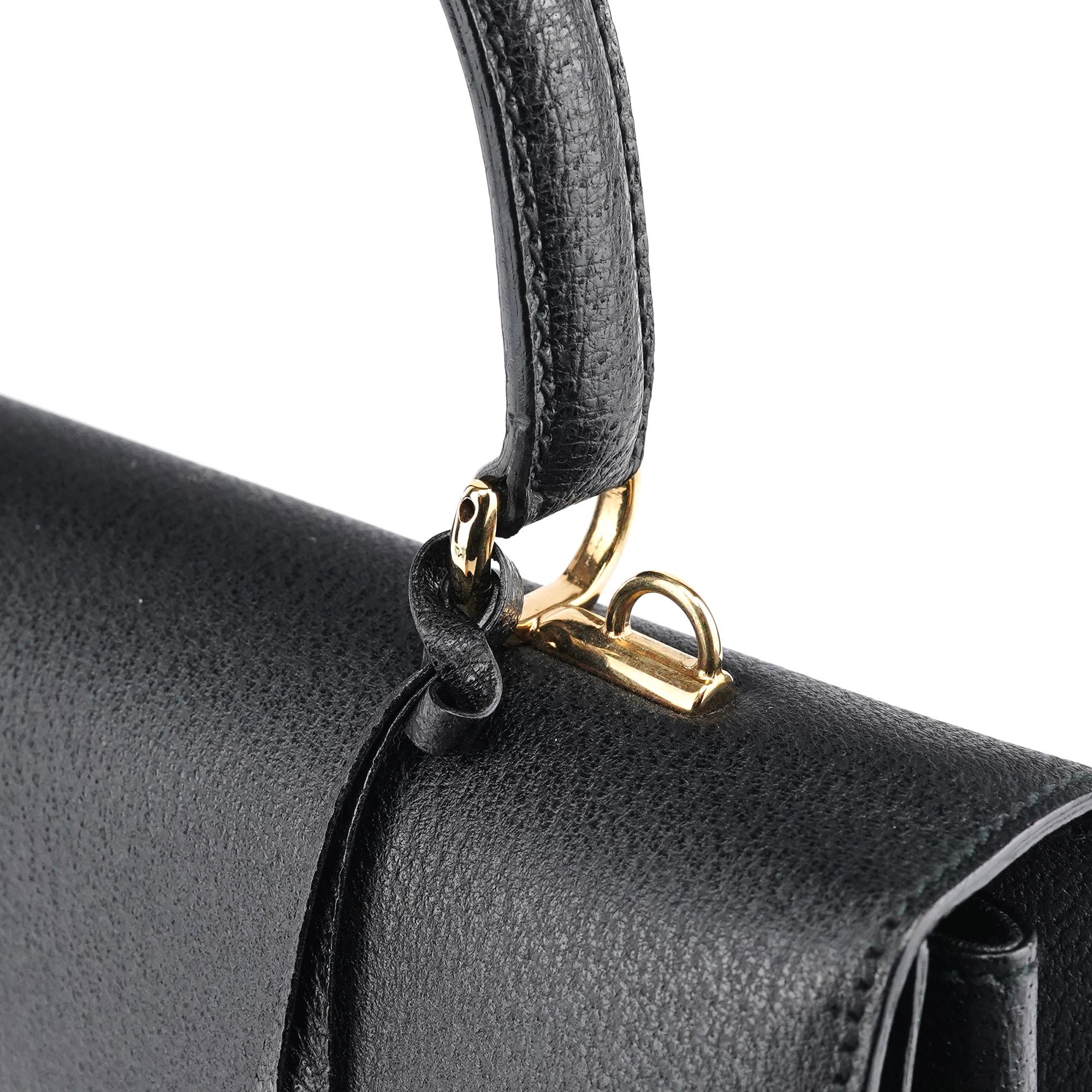 Gucci Sac deux portés Lady Lock en cuir noir