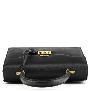 Gucci Black Leather Lady Lock 2-Way Bag
