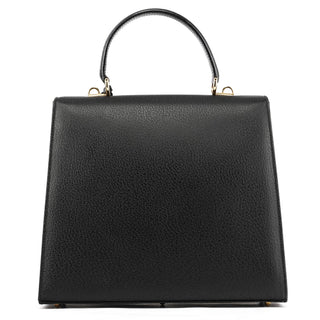 Gucci Black Leather Lady Lock 2-Way Bag