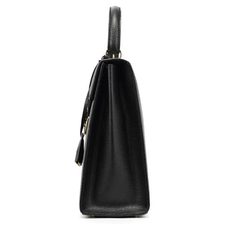 Gucci Black Leather Lady Lock 2-Way Bag