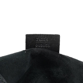 Gucci Black Leather Ruched Bag