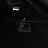 Gucci Black Leather Ruched Bag