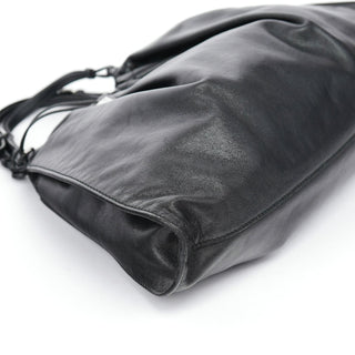 Gucci Black Leather Ruched Bag