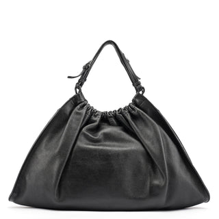 Gucci Black Leather Ruched Bag