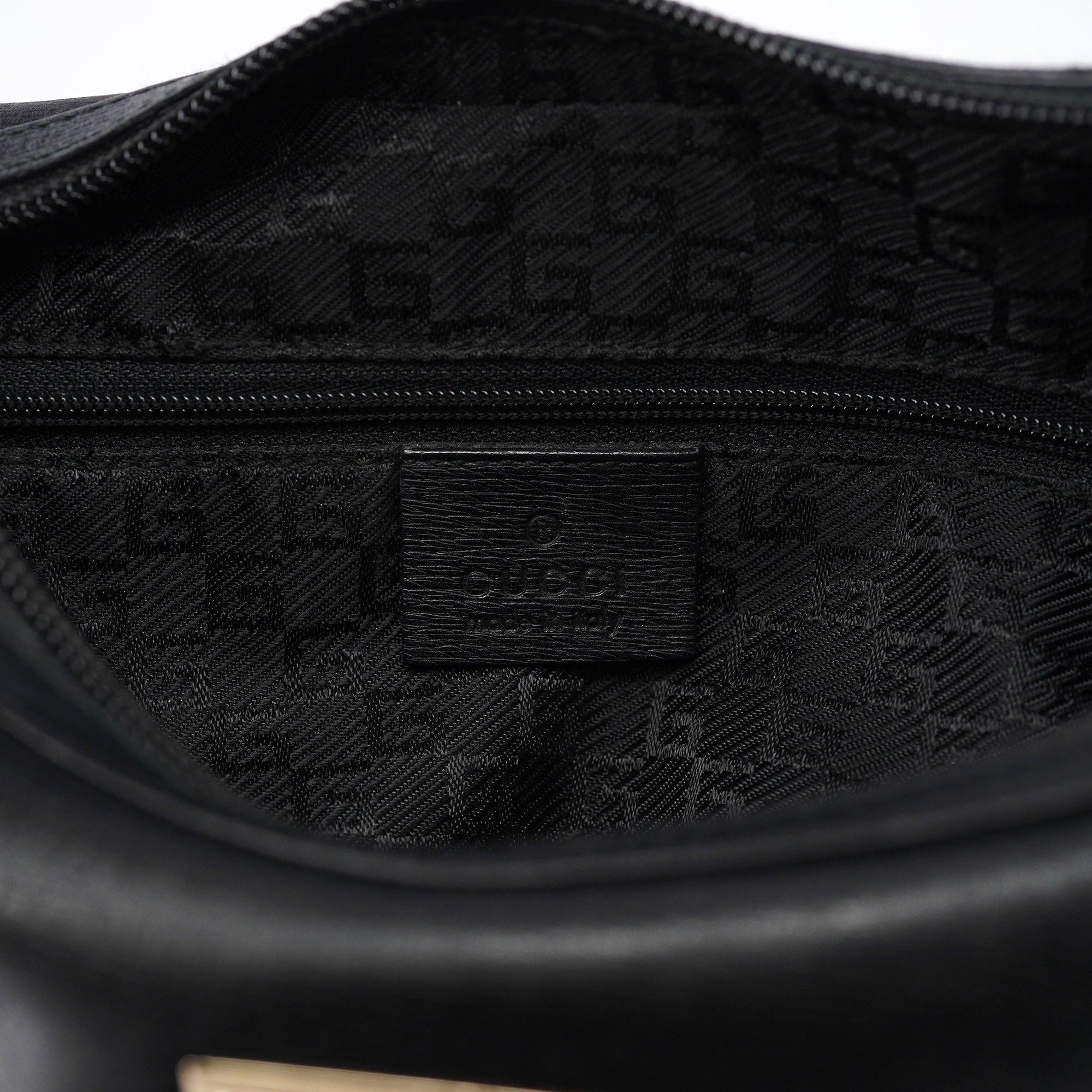 Gucci Black Leather Shoulder Bag