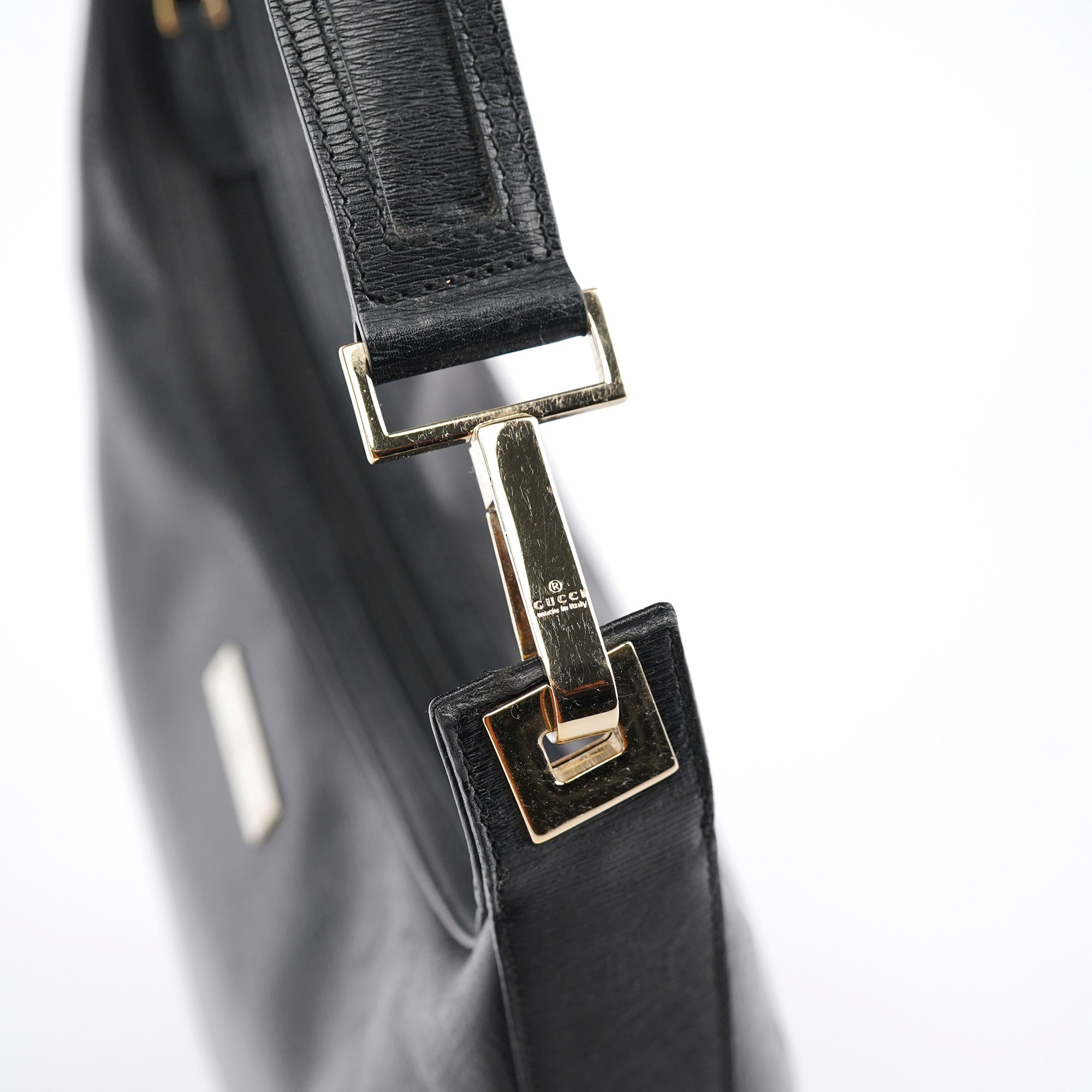 Gucci Black Leather Shoulder Bag