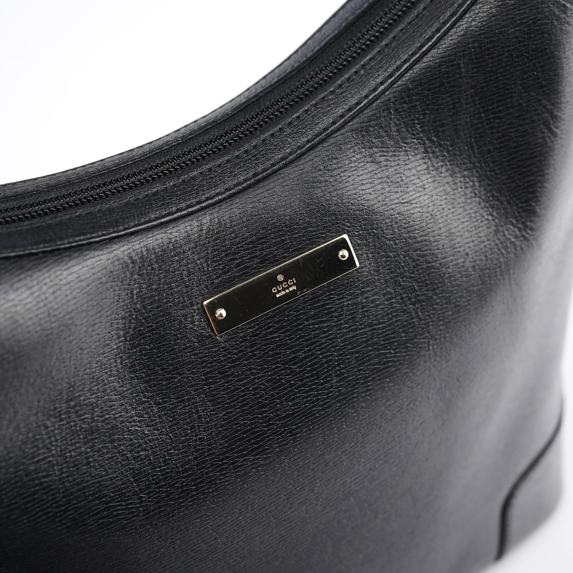 Gucci Black Leather Shoulder Bag