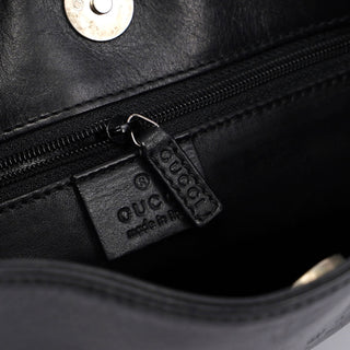 Gucci Black Leather Shoulder Bag