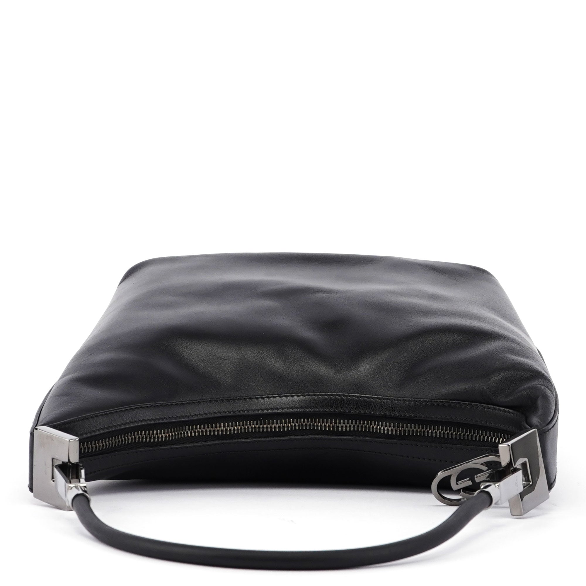 Gucci Schultertasche aus schwarzem Leder