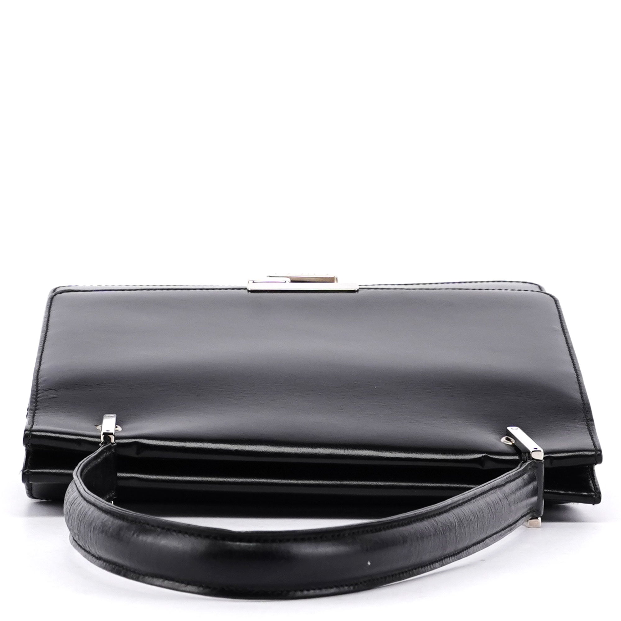 Gucci Sac porté épaule Square G en cuir noir