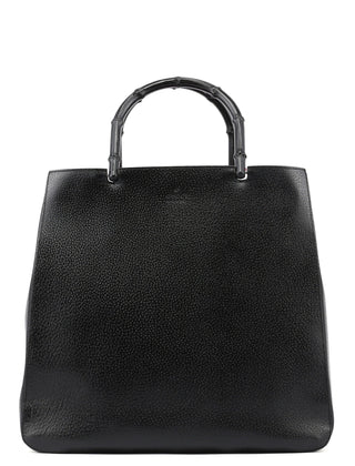 Gucci Black Leather Square G Bag