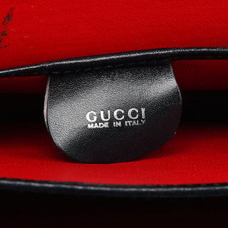 Gucci Black Leather Square G Shoulder Bag