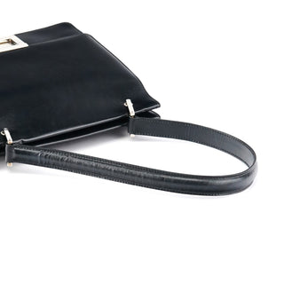 Gucci Black Leather Square G Shoulder Bag