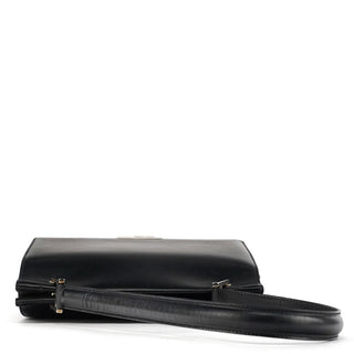 Gucci Black Leather Square G Shoulder Bag