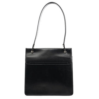 Gucci Black Leather Square G Shoulder Bag