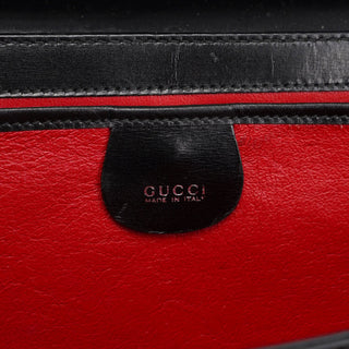 Gucci Black Leather Square G Shoulder Bag