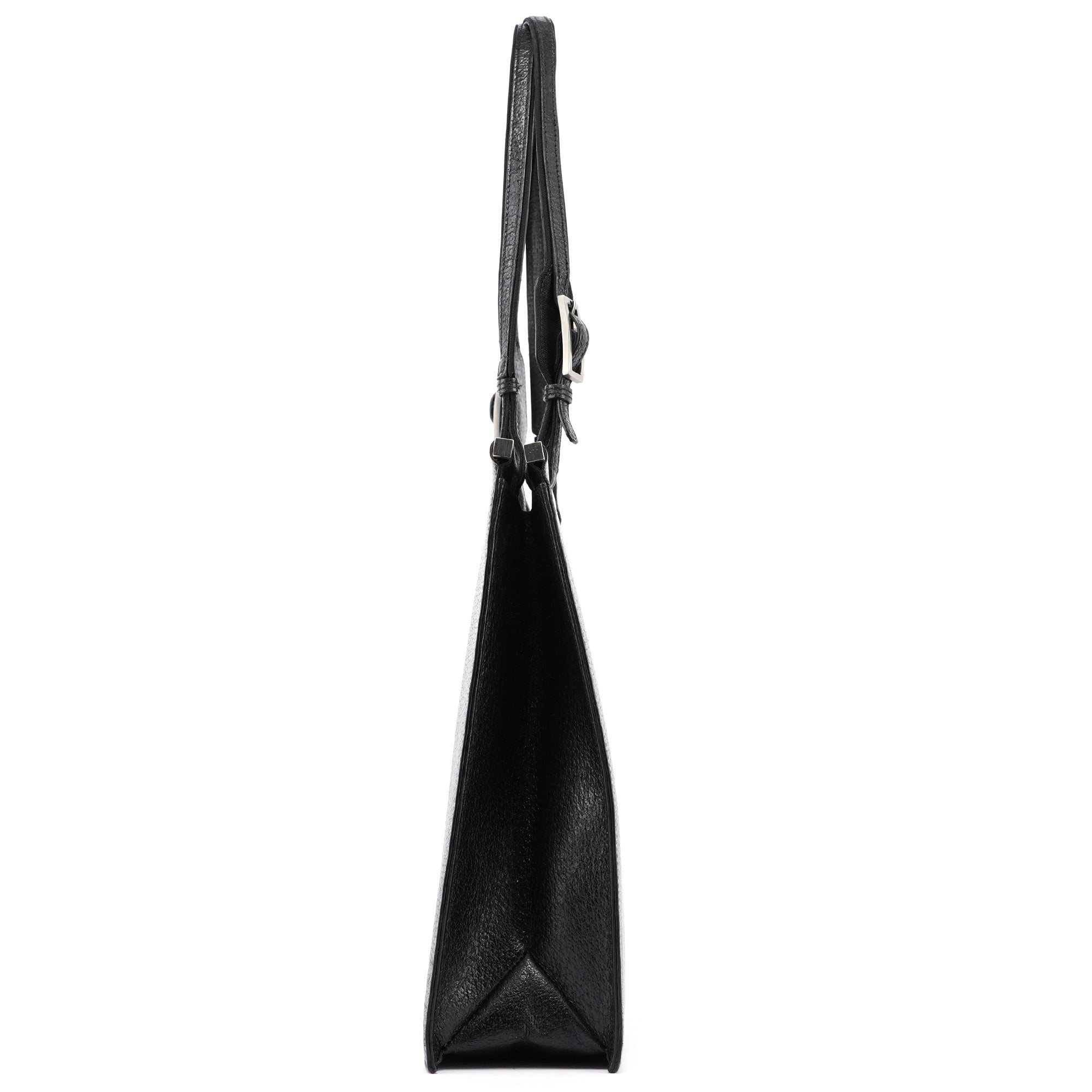 Gucci Black Leather Top Handle Bag
