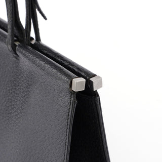 Gucci Black Leather Top Handle Bag