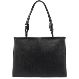 Gucci Black Leather Top Handle Bag