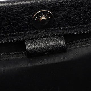 Gucci Black Leather Top Handle Bag