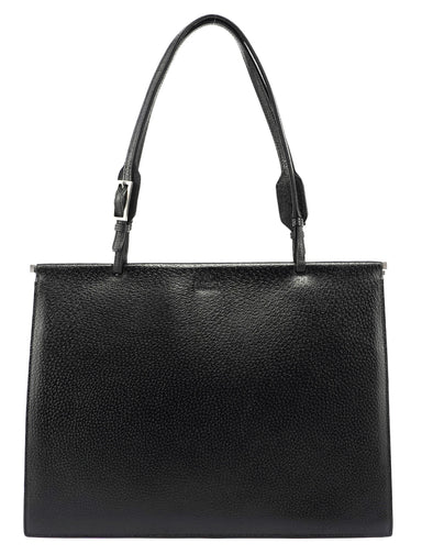 Gucci Black Leather Top Handle Bag