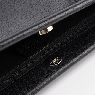 Gucci Black Leather Top Handle Bag