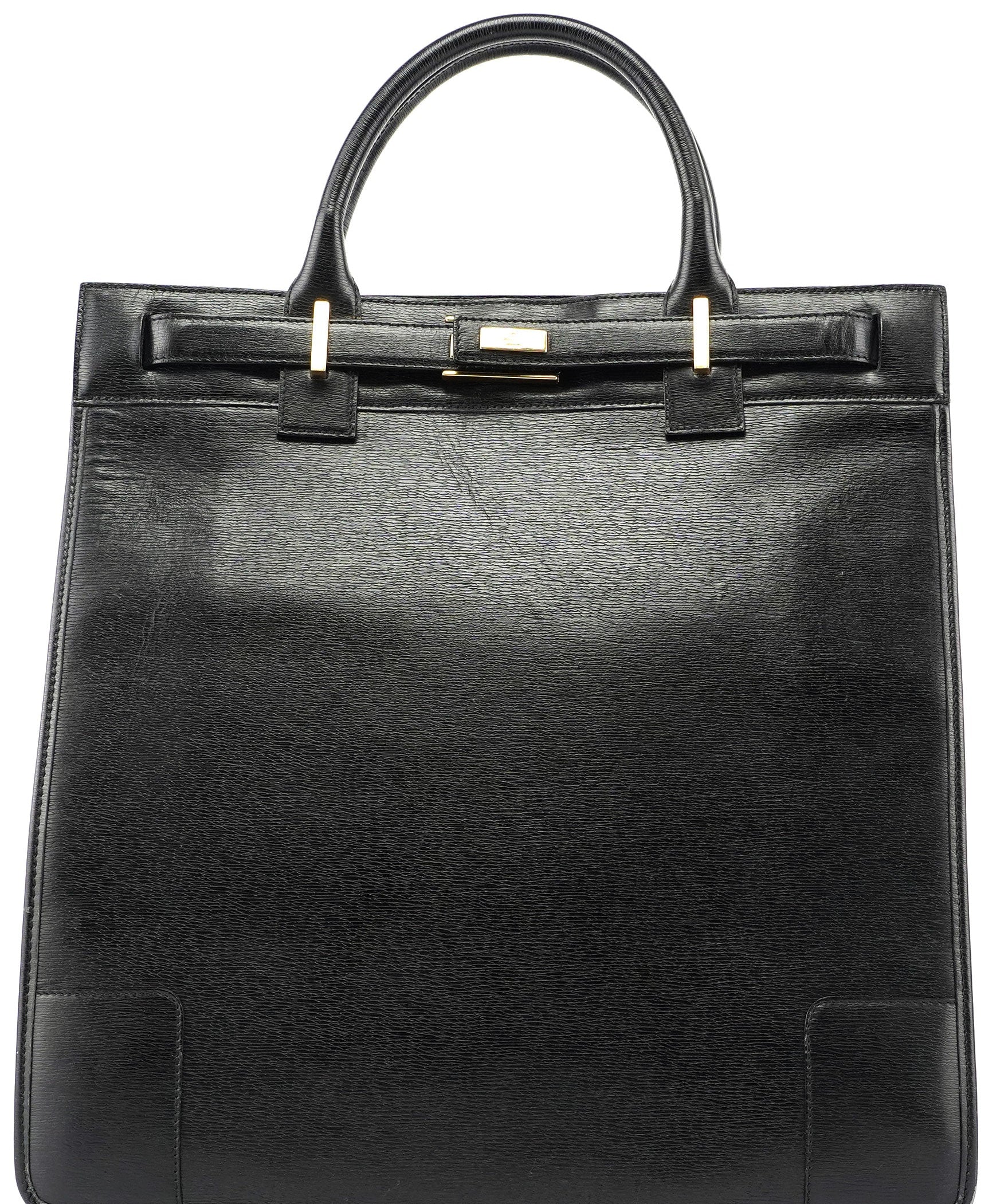 Gucci Black Leather Tote