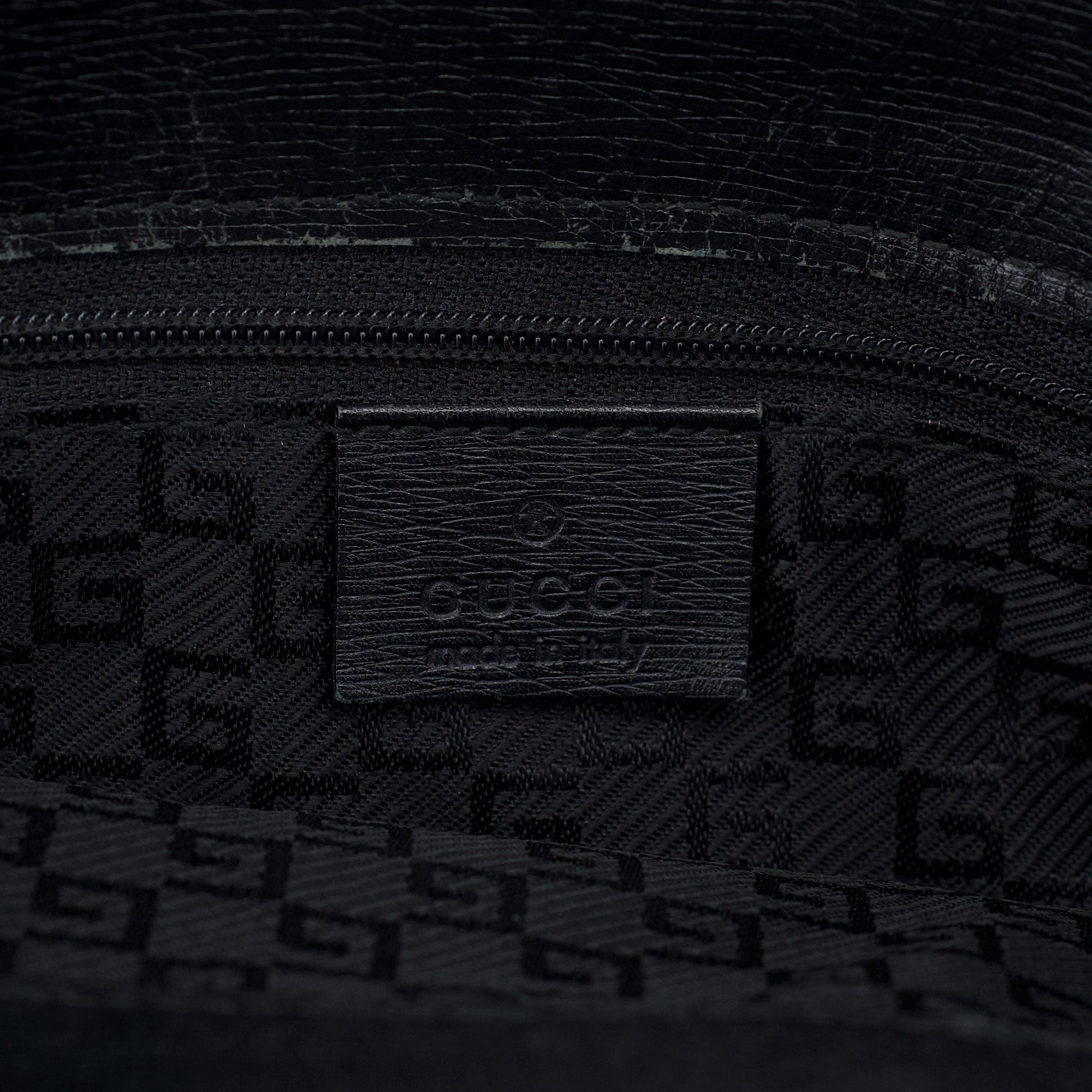 Gucci Sac cabas en cuir noir