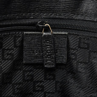 Gucci Black Leather Tote Bag