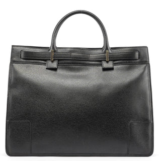 Gucci Black Leather Tote Bag