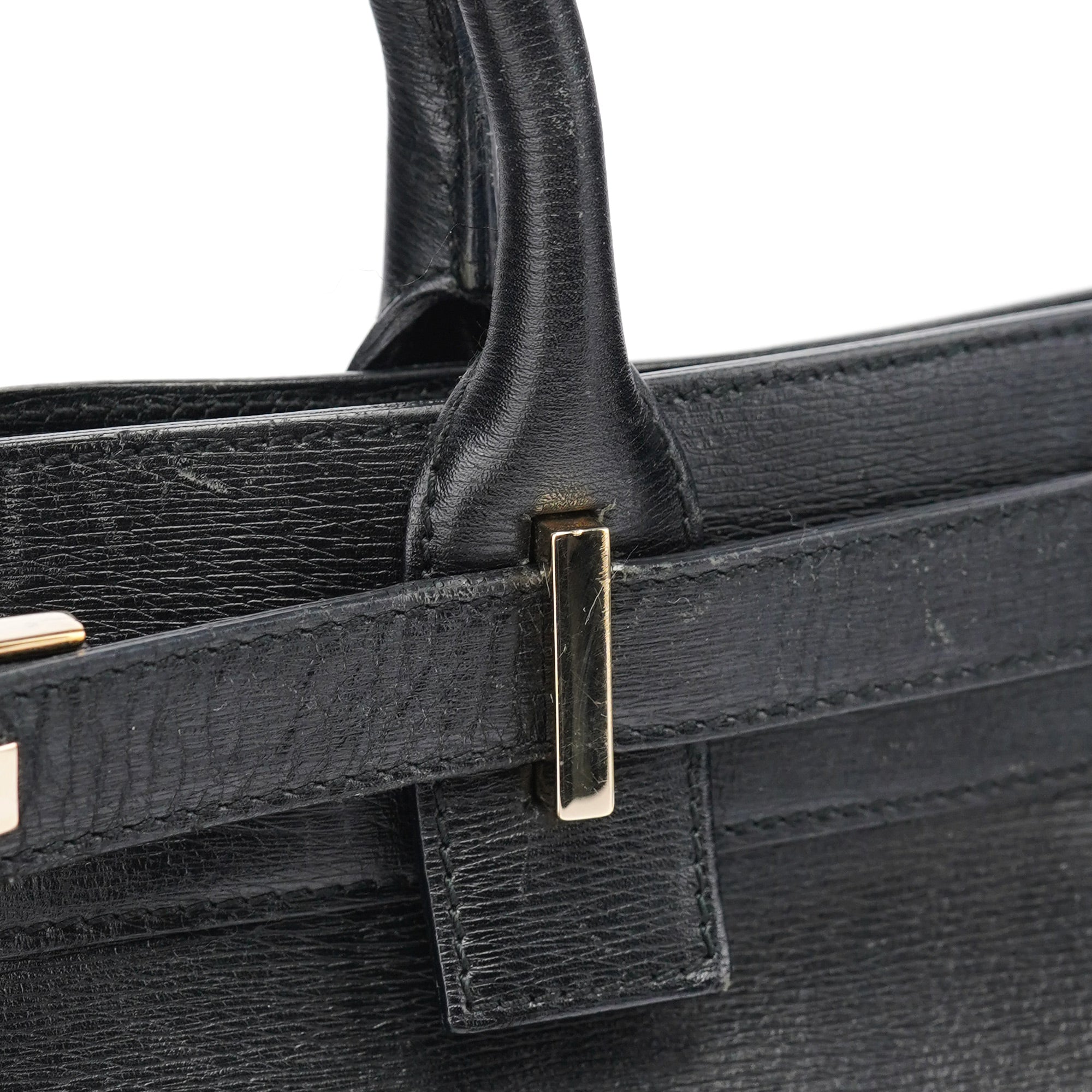 Gucci Sac cabas en cuir noir