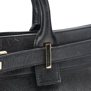 Gucci Black Leather Tote Bag