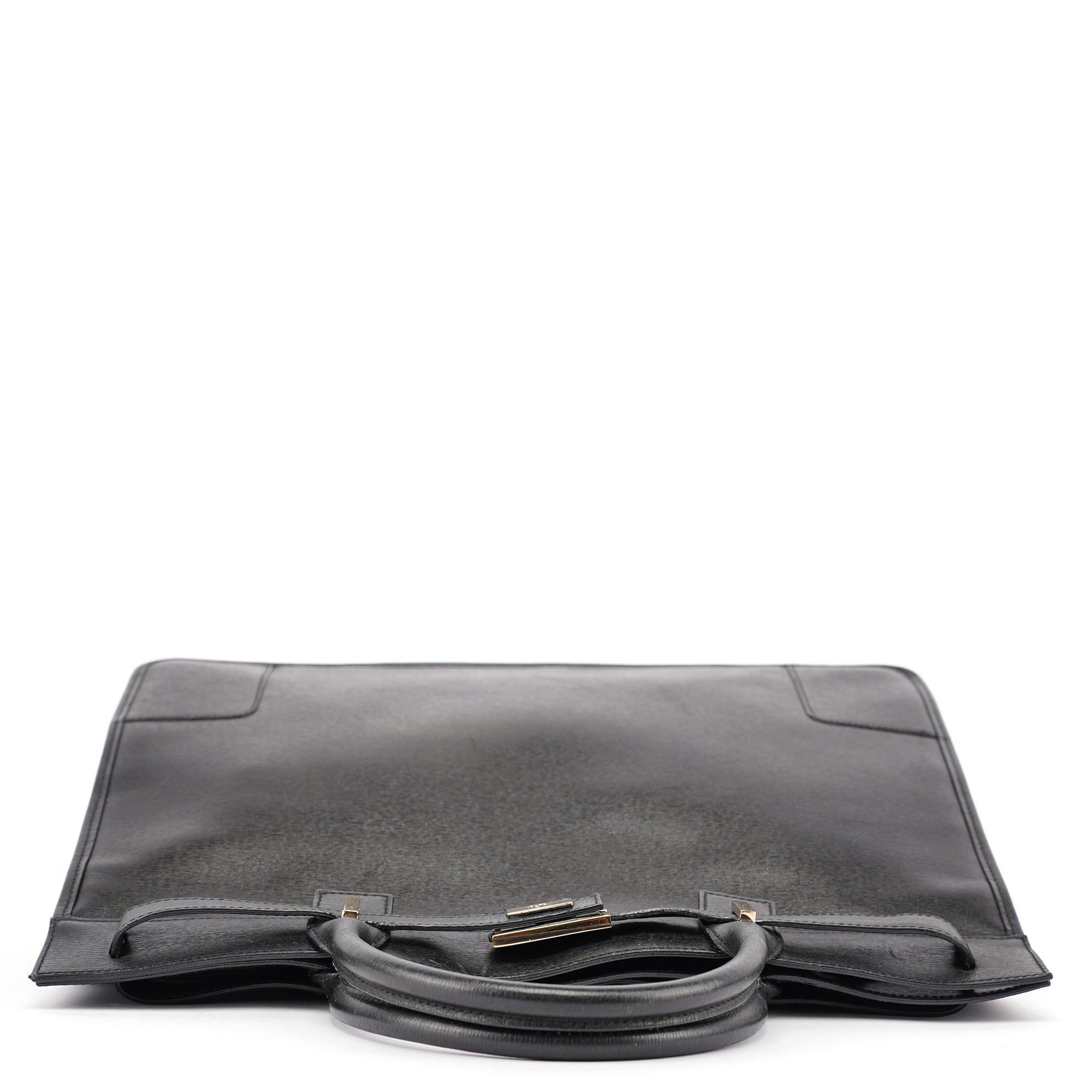 Gucci Sac cabas en cuir noir