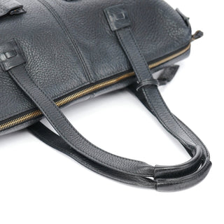 Gucci Black Leather Tote Bag