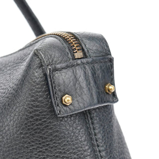 Gucci Black Leather Tote Bag