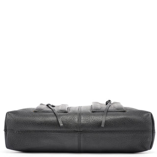 Gucci Black Leather Tote Bag