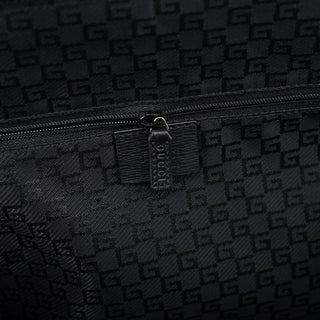 Gucci Black Leather Tote Bag