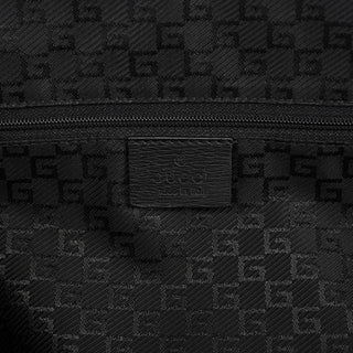 Gucci Black Leather Tote Bag