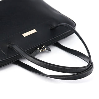 Gucci Black Leather Tote Bag