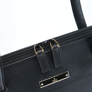 Gucci Black Leather Tote Bag