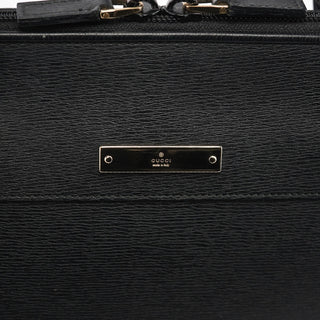 Gucci Black Leather Tote Bag