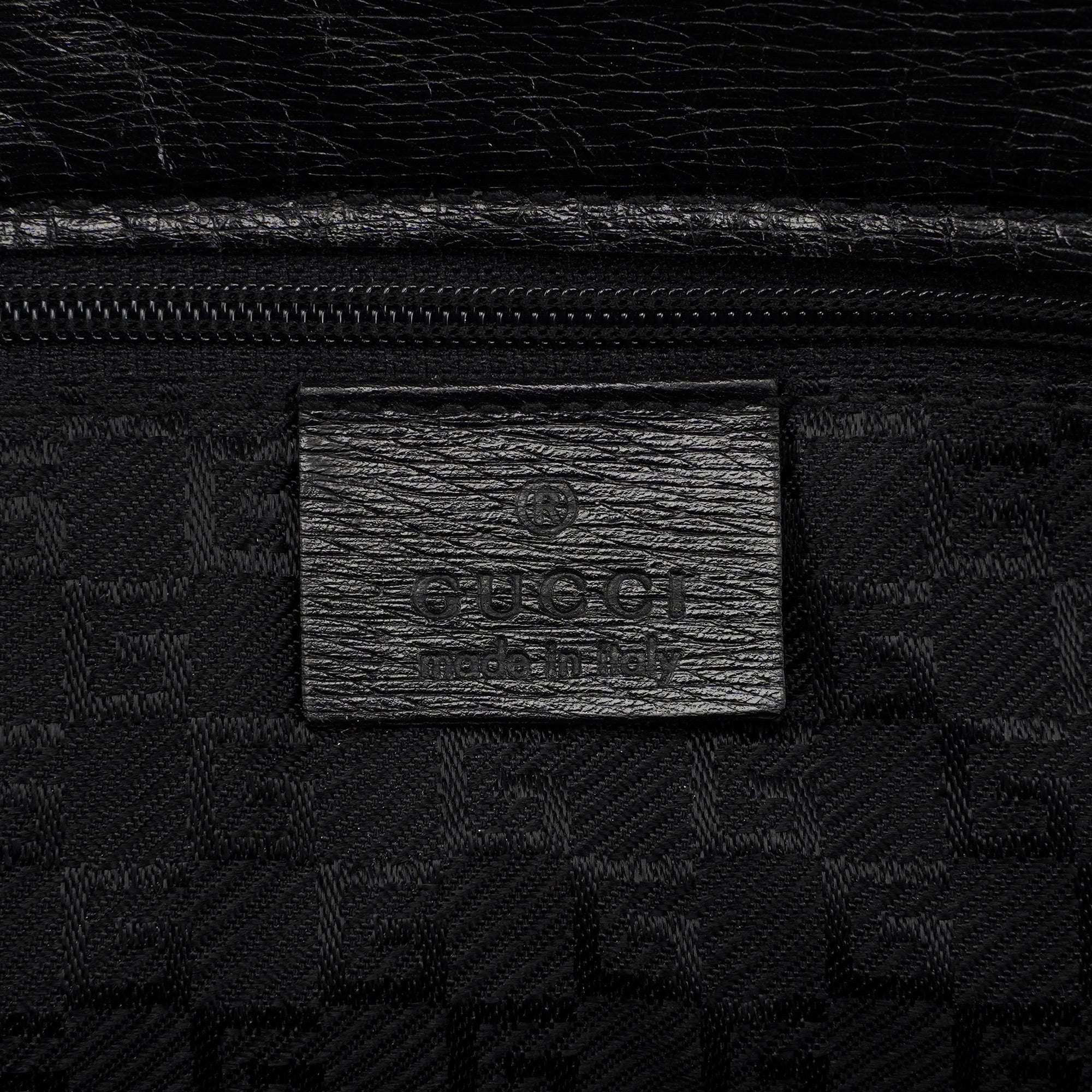 Gucci Sac cabas en cuir noir