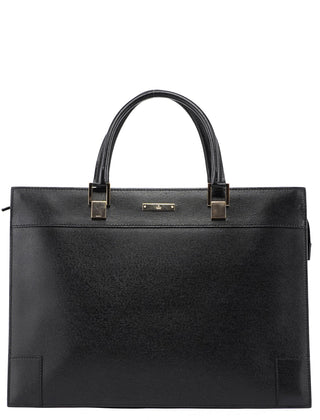 Gucci Black Leather Tote Bag