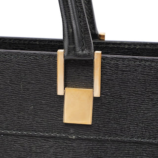 Gucci Black Leather Tote Bag