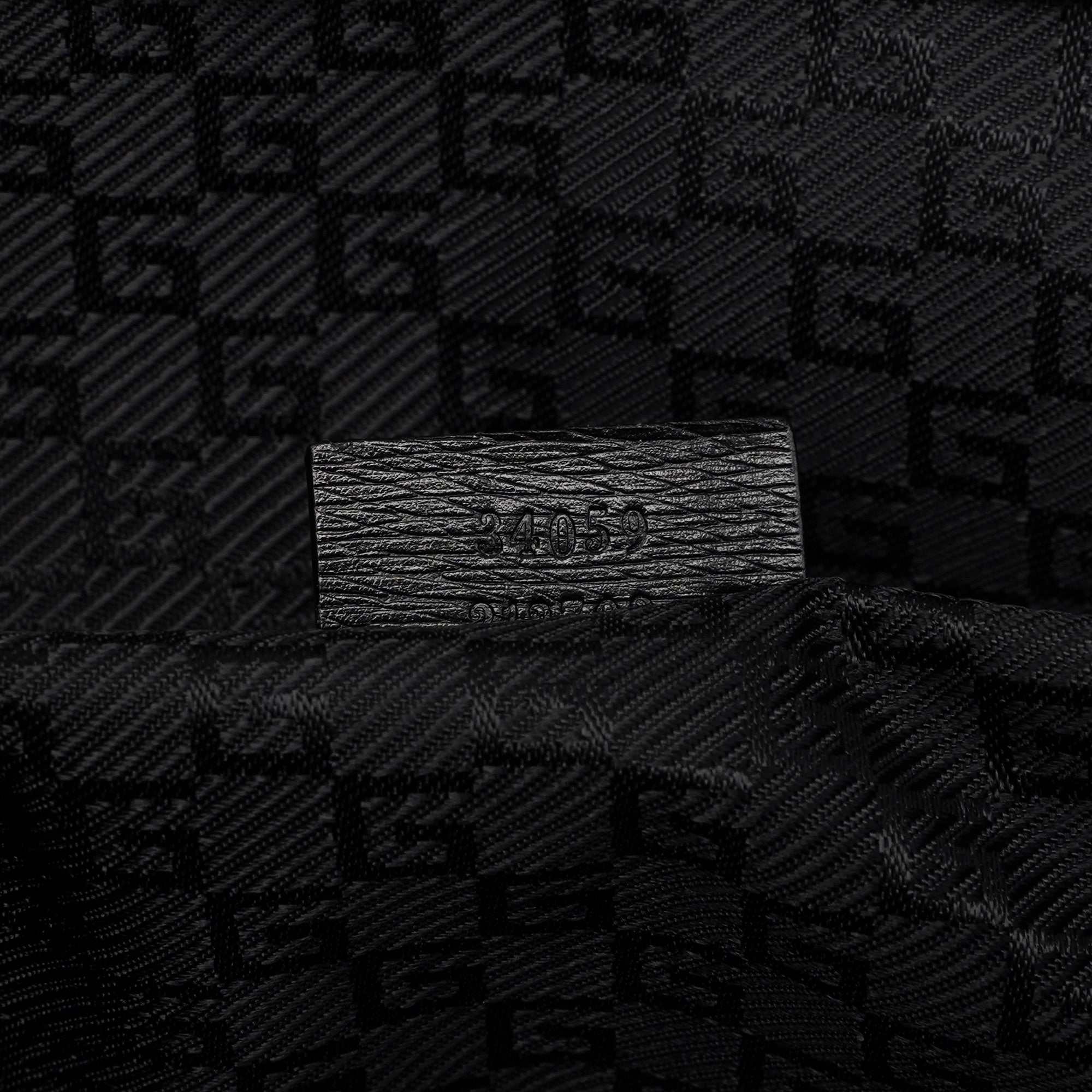 Gucci Black Leather Tote Bag