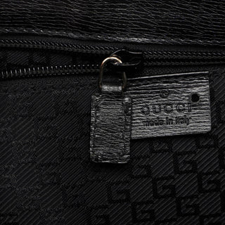 Gucci Black Leather Tote Bag