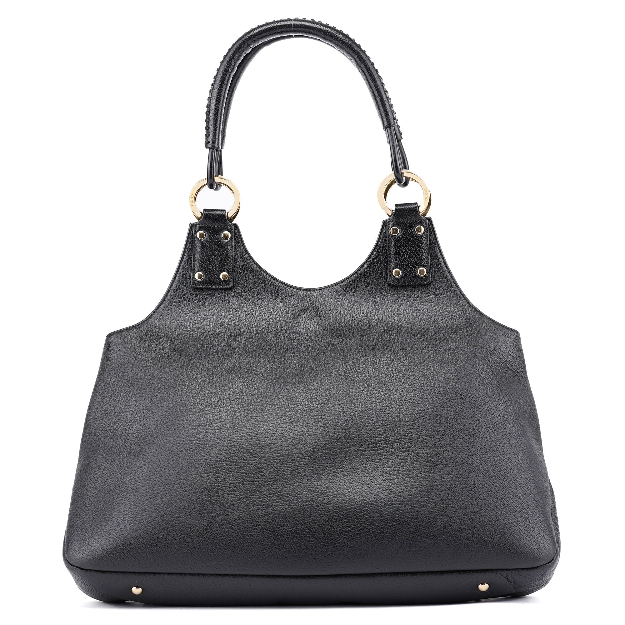 Gucci Sac cabas en cuir noir