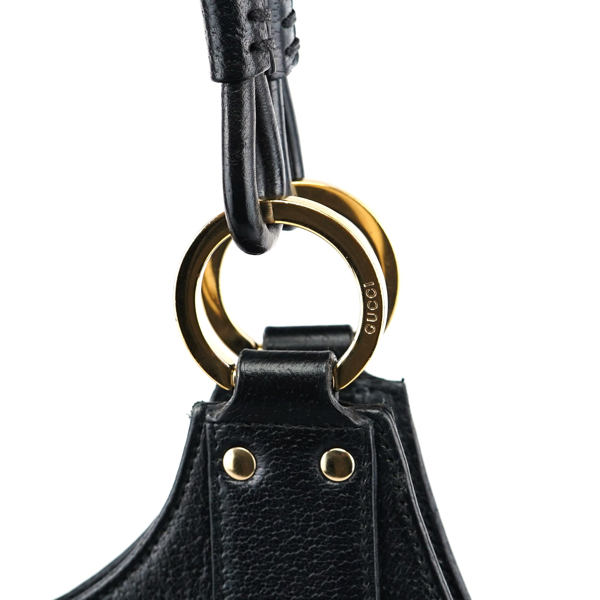 Gucci Sac cabas en cuir noir