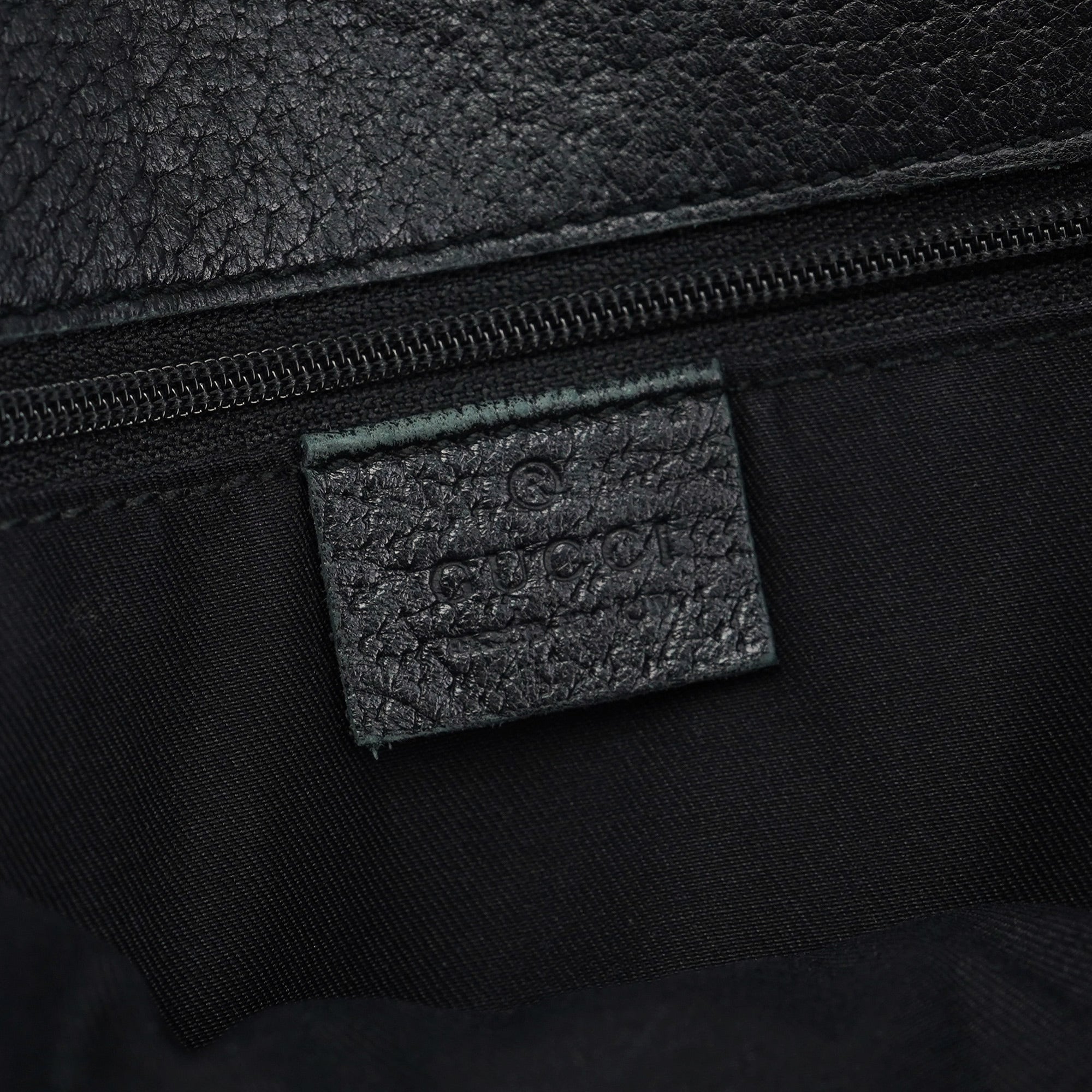 Gucci Sac cabas en cuir noir