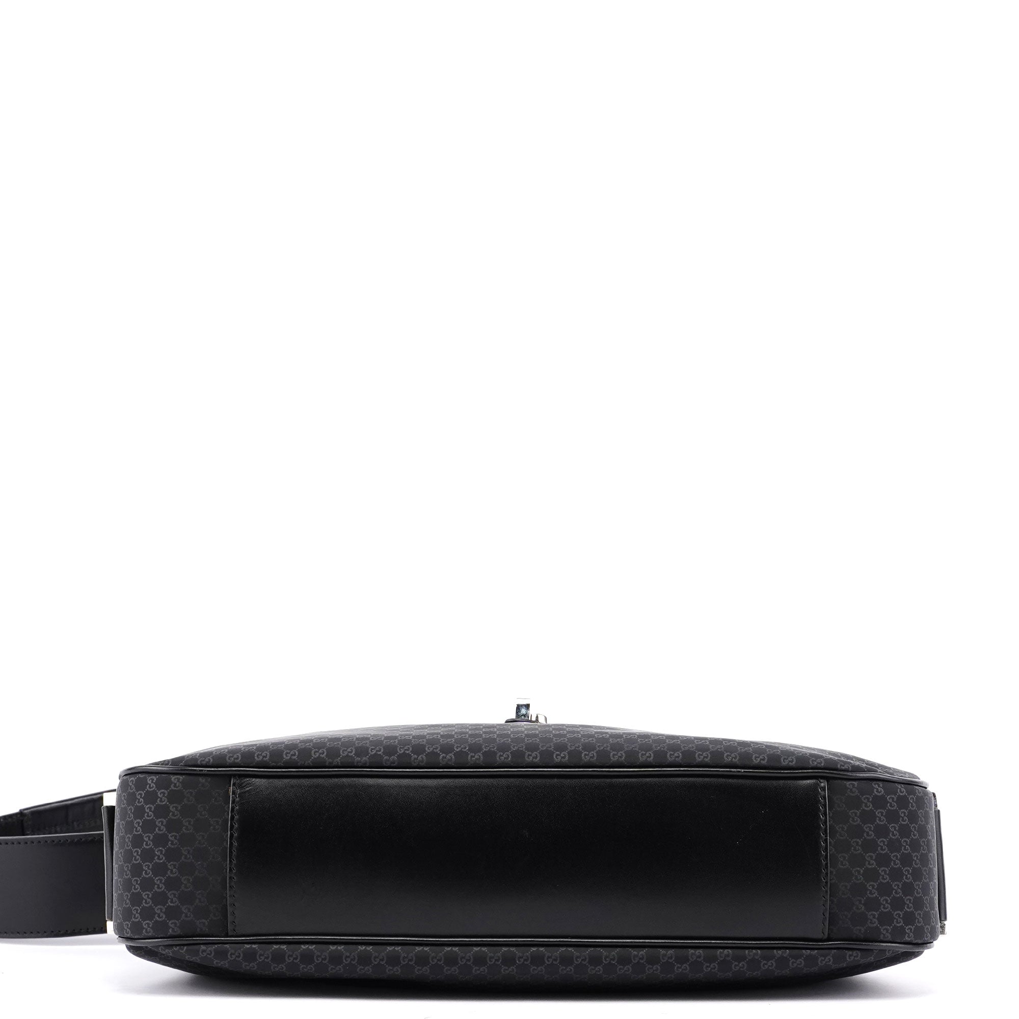 Gucci Black Micro GG Jackie Shoulder Bag